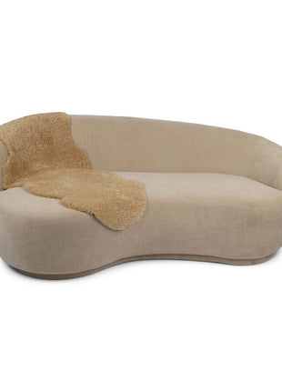 Doppeltes Lammfell | Kurzhaar | Neuseeland | 160x60 cm Honig