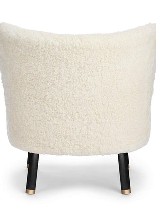 Emil Loungesessel | Premium Lammfell | Kurzhaar Weiß