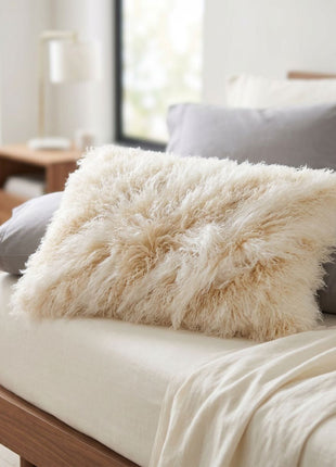 Lammfellkissen Premium | Tibet | 60x90 cm Arctic Sunrise/Dove