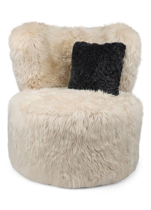 Runder Skandi Stuhl | Langhaar | Neuseeland