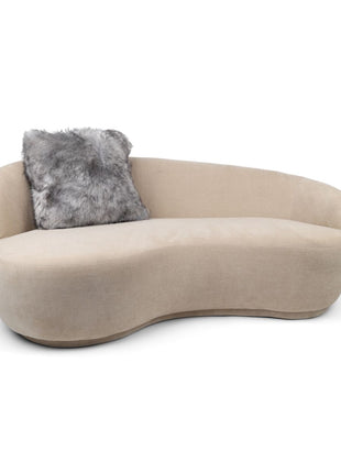 Premium Fellkissen | Toskana Lammfell | Doppelseitig | 40x40 cm & 52x52 cm Hellgrau