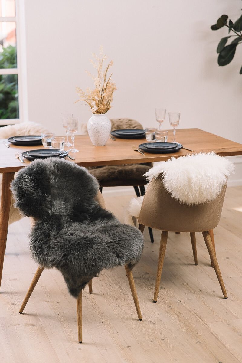 Merino Lammfell | Neuseeland | Ca. 85x60 cm Leinen