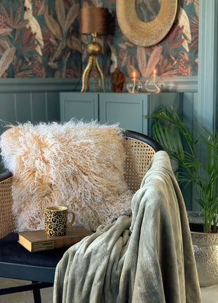 Fellkissen | Tibet | 50x50 cm Arctic Sunrise