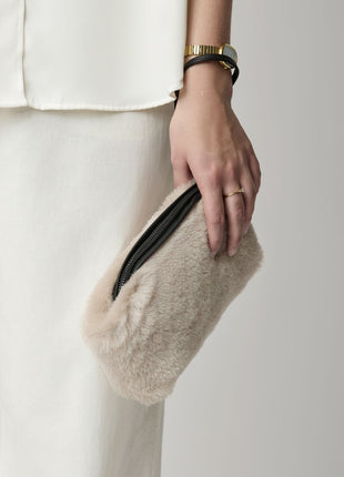 Nelly Clutch | Neuseeland | Lammwolle Beige