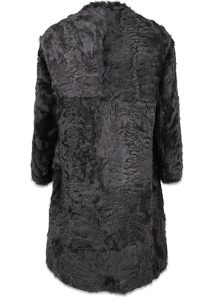 Sofia Jacke | Kalgan Lammfell Dunkelgrau