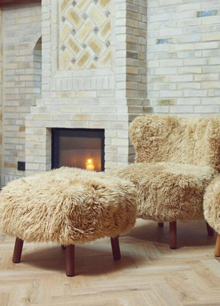 Emil Hocker | Premium Lammfell | Langhaar Honig