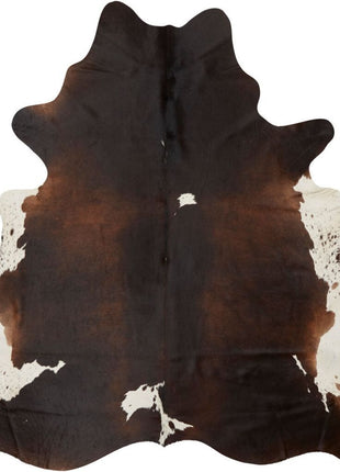 Unika Kuhfell | Dunkelbraun/Rot | 3,1 qm