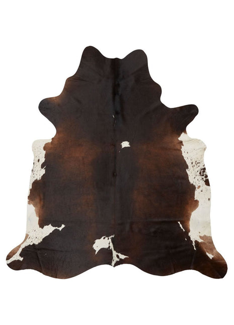 Unika Kuhfell | Dunkelbraun/Rot | 3,1 qm