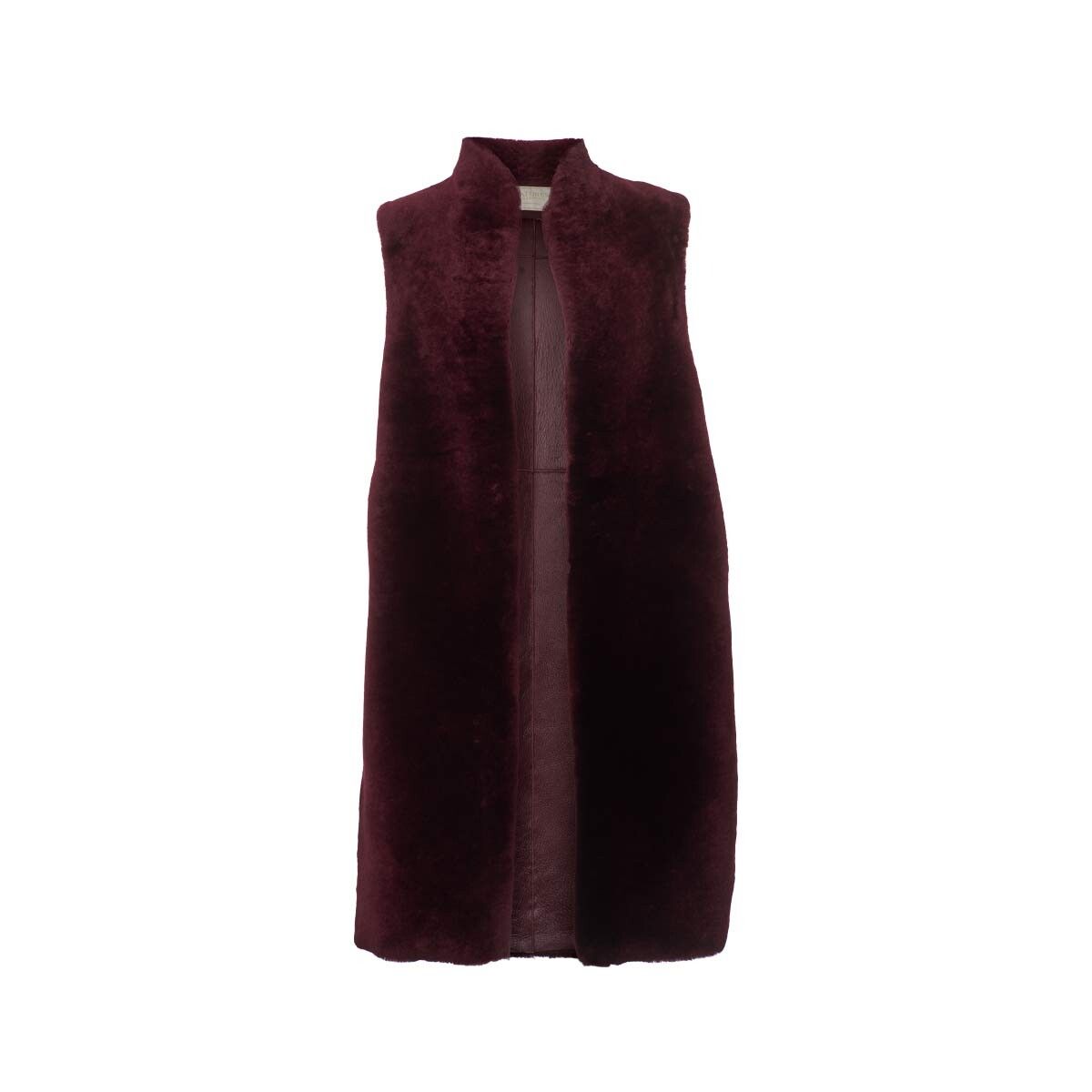 Carmen Weste | Shearling Bordeaux