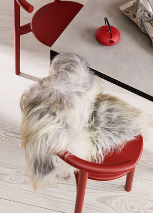 Lammfell Premium | Langhaar | Island | 120+x60 cm Naturgrau