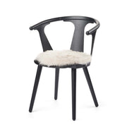 Lammfell Stuhlkissen Premium | Langhaar | Neuseeland | D38 cm