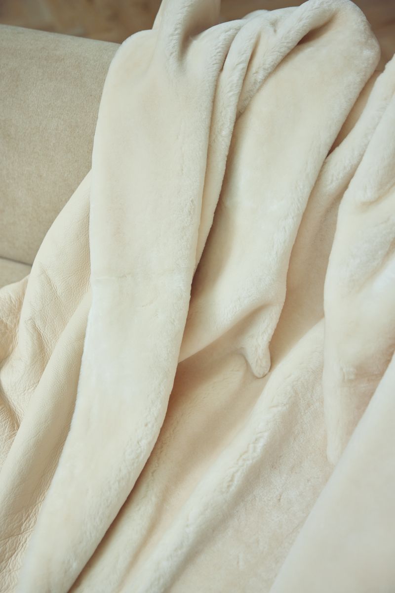 Angelina Decke | Kurzhaar | Neuseeland | Doubleface Beige