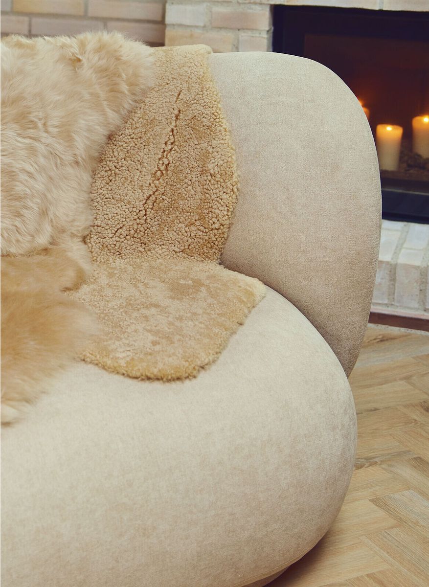Merino Premium Lammfell | Kurzhaar | Neuseeland | 100x60 cm Mondstein