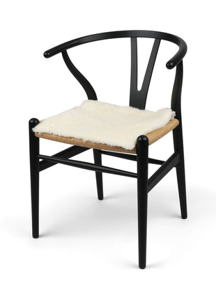 Stuhlauflage | Kurzhaar | Neuseeland | 40x40 cm Weiß