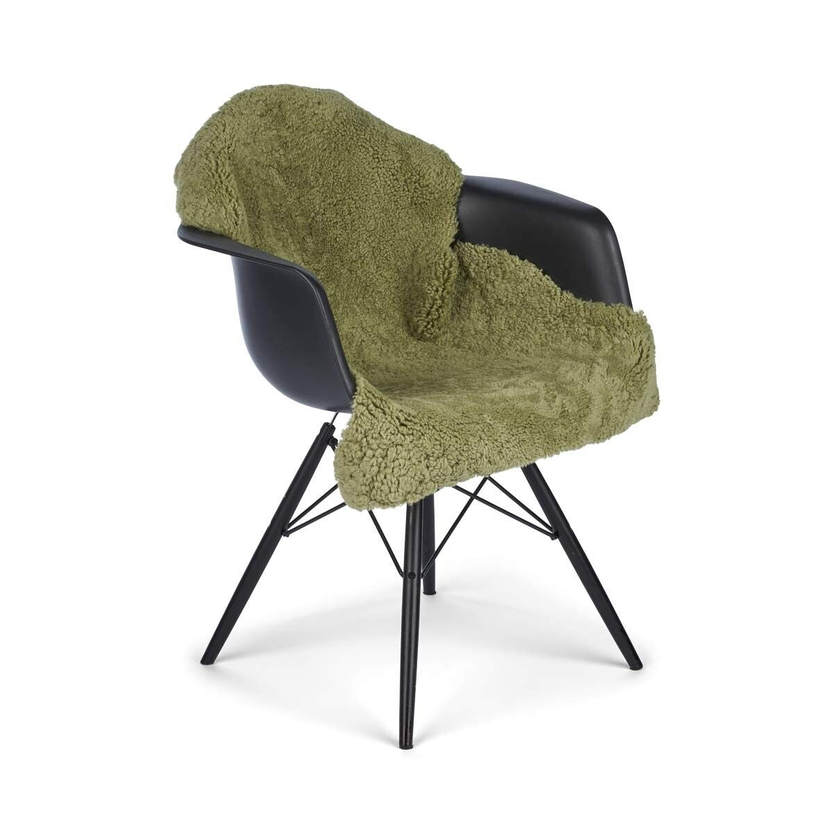 Merino Premium Lammfell | Kurzhaar | Neuseeland | 100x60 cm Salbeigrün
