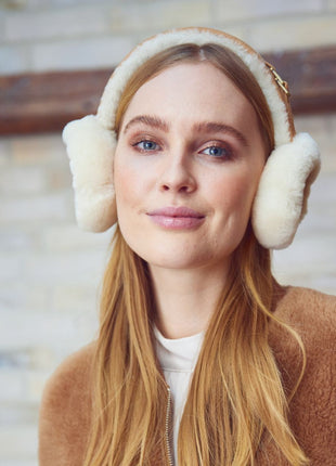 Simone Ohrenschützer | 100% Lammfell Beige