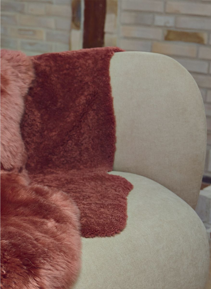 Merino Premium Lammfell | Kurzhaar | Neuseeland | 100x60 cm Spiced Apple