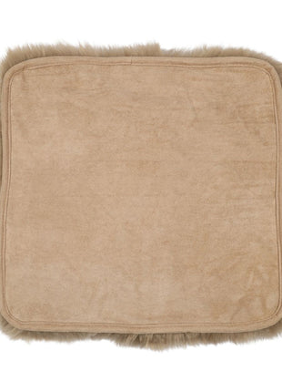 Sitzkissen | Langhaar | Neuseeland | Stoffrückseite | 40x40 cm Taupe