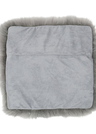 Fellkissenbezug | Langhaar | Neuseeland | 40x40 cm Hellgrau