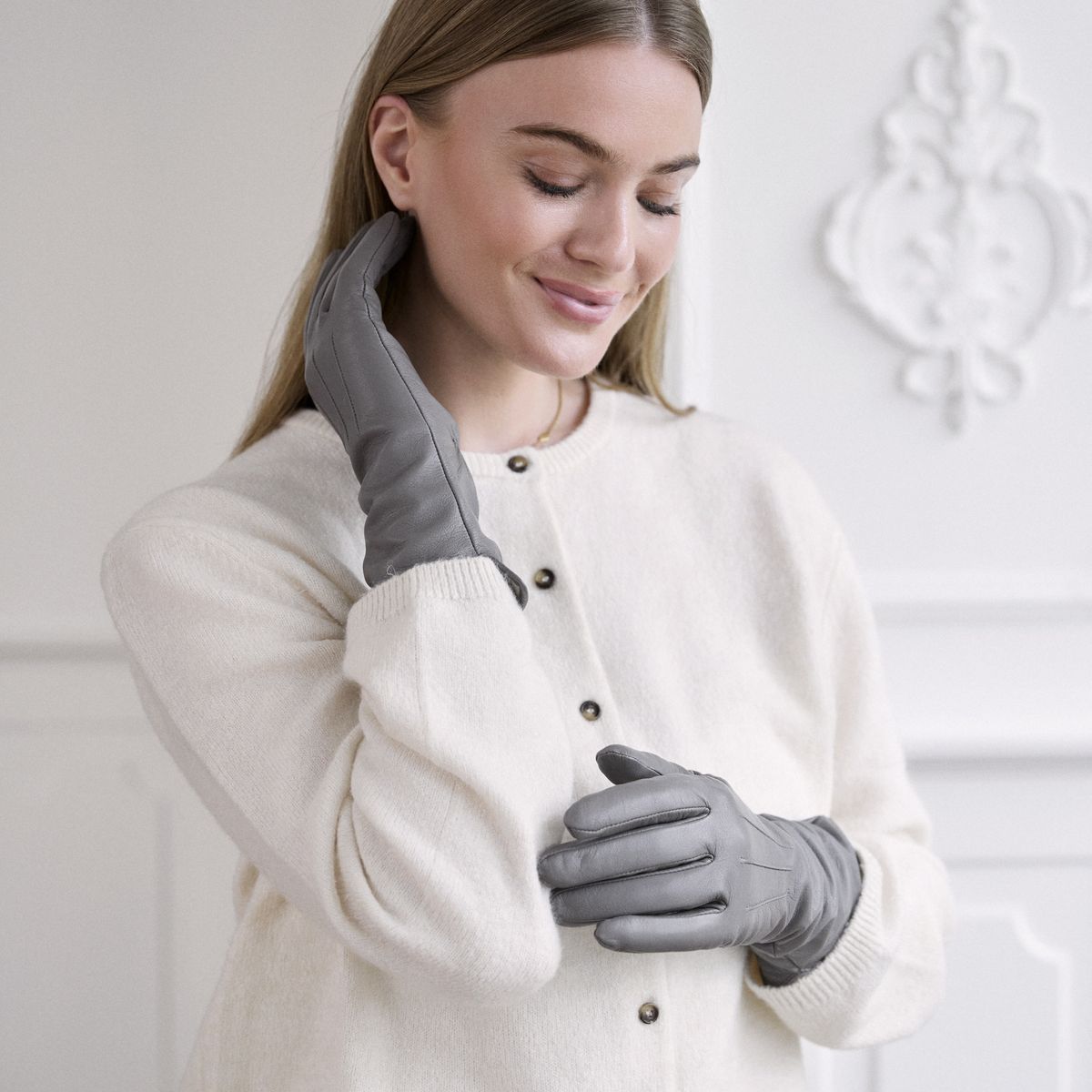 Kennedy | Lederhandschuhe für Damen Schwarz