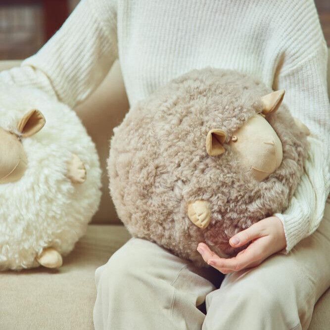 Cute Sheep | Kurzhaar | Neuseeland | D20 cm Beige/Weiß