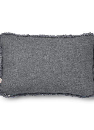 Lammfellkissen | Kurzhaar | Neuseeland | 100% Wolle | 52x52 cm | 34x52 cm Stein/Hellgrau