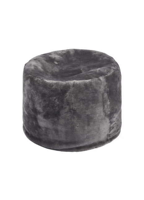 Lammfellpouf Premium | Neuseeland | Mokassin | D55x36 cm