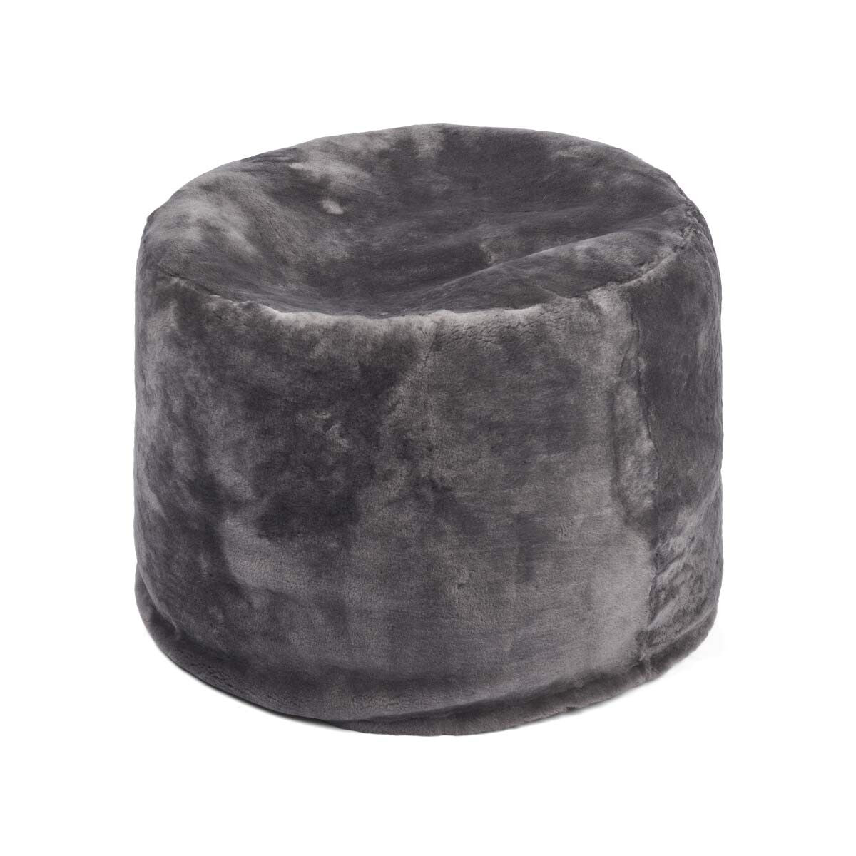 Lammfellpouf Premium | Neuseeland | Mokassin | D55x36 cm