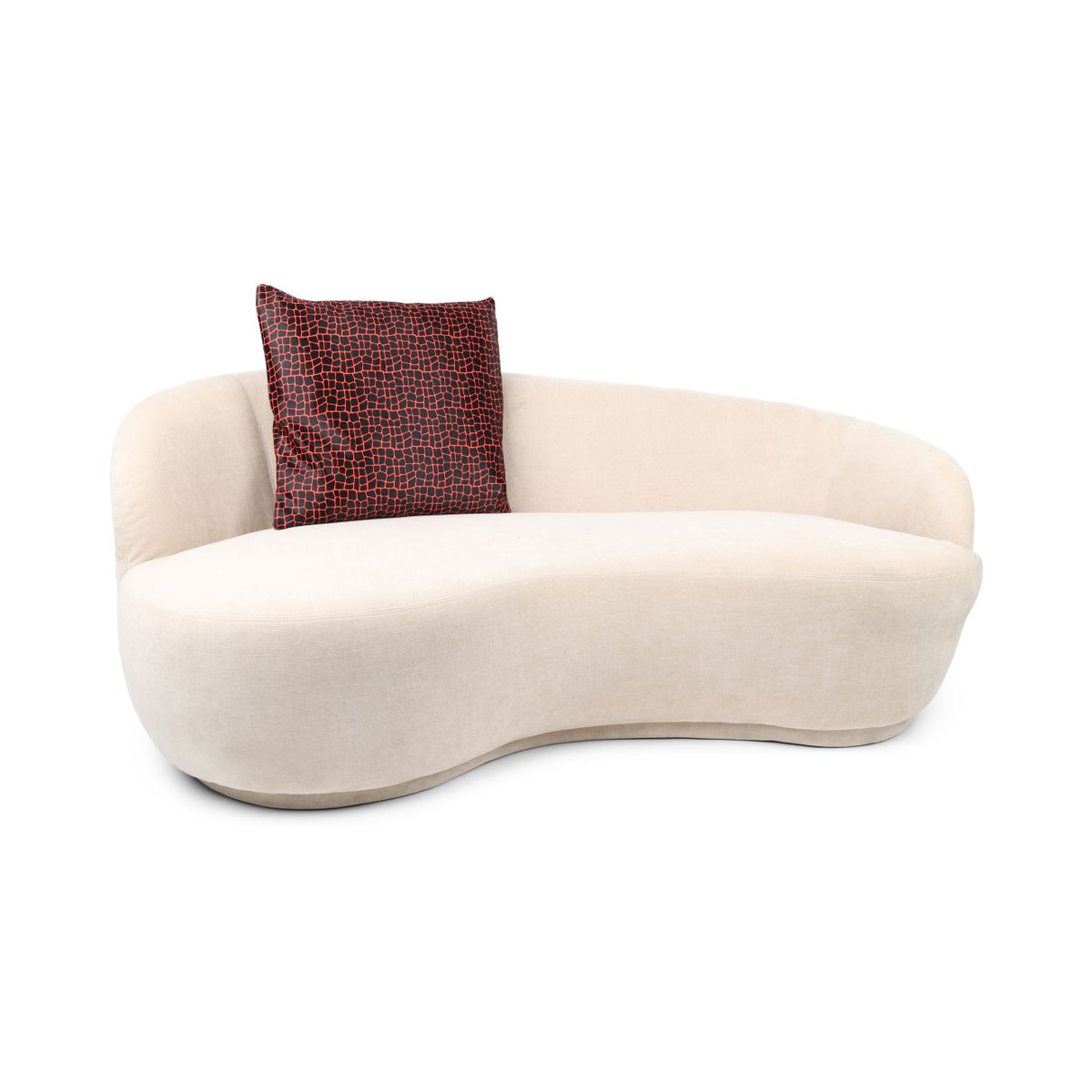 Premium Kuhfellkissen | Doppelseitig | 41x41 cm, 52x52 cm & 61x61 cm Rot/Schwarz Krokodilmuster