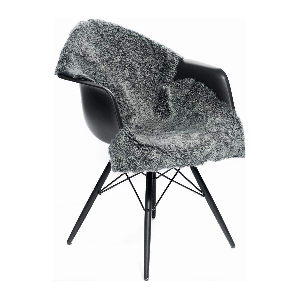Merino Premium Lammfell | Kurzhaar | Neuseeland | 90x60 cm Grafit