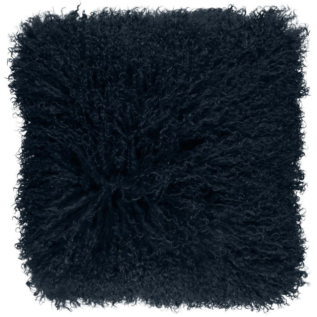 Lammfellkissen Premium | Tibet | 40x40 cm Marineblau