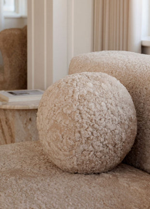 Angelite Kissenball | Kurzhaar | Neuseeland | D25/30/35 cm Schwarz