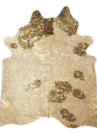 Unika Kuhfell | Schwarz Gold | 4,1 qm