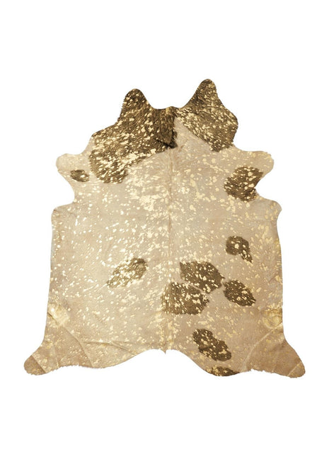 Unika Kuhfell | Schwarz Gold | 4,1 qm