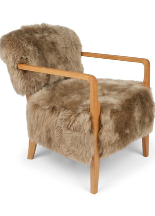 Lina Loungesessel | Premium Lammfell | Designmöbel