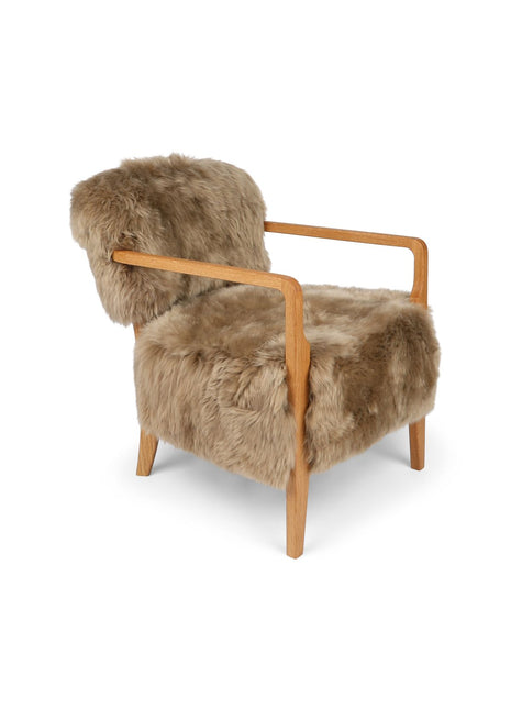 Lina Loungesessel | Premium Lammfell | Designmöbel