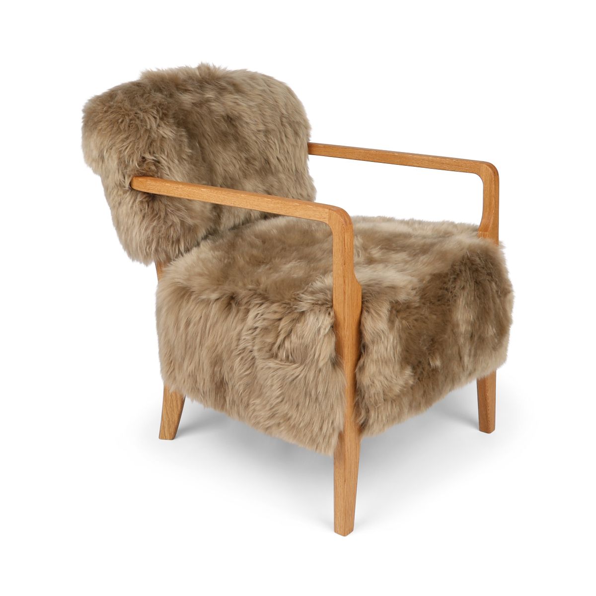 Lina Loungesessel | Premium Lammfell | Designmöbel