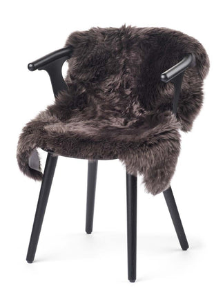 Merino Premium Lammfell | Langhaar | Neuseeland | 90x60 cm Walnuss