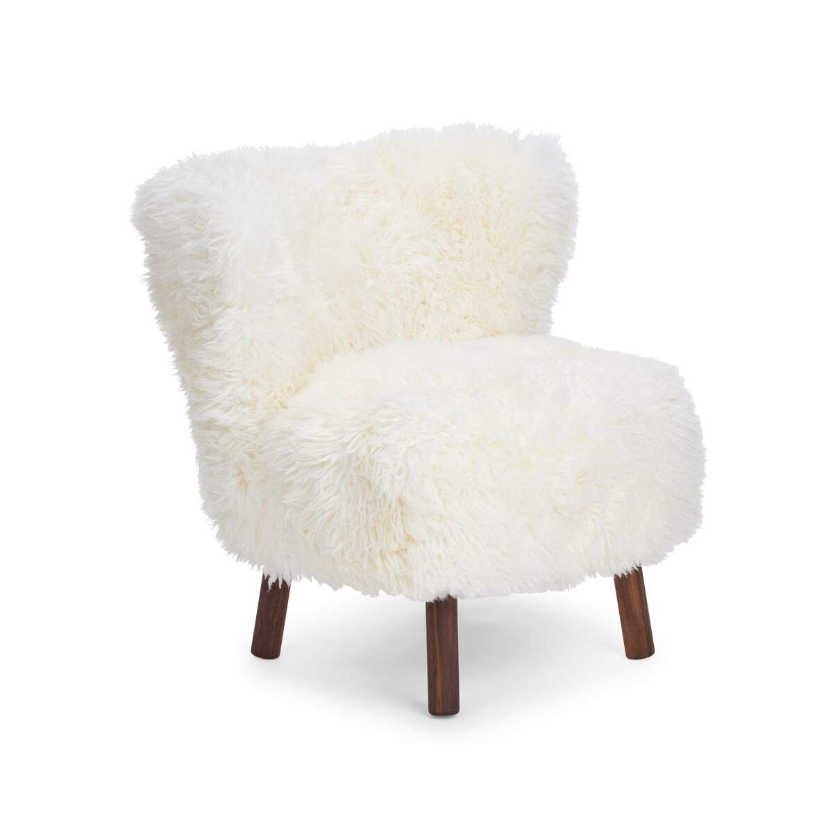Emily Loungestuhl | Langhaar | Design Möbel Schneeweiß
