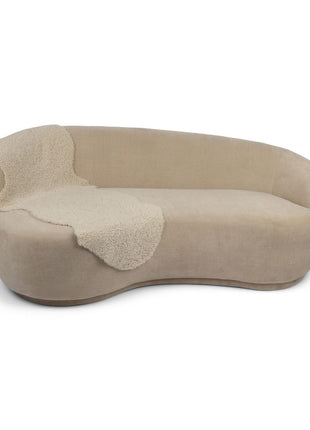 Doppeltes Lammfell | Kurzhaar | Neuseeland | 160x60 cm Mondlicht