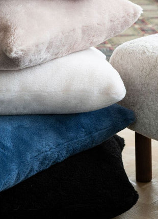 Lammfellkissen | Neuseeland | Mokassin | 40x40 cm Kastanie