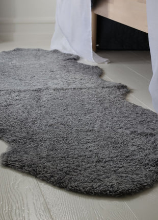 Lammfell Premium | Kurzhaar | Neuseeland | 180x60 cm Anthrazit