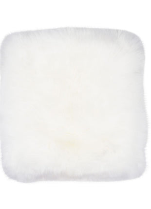 Stuhlauflage | Langhaar | Neuseeland | 40x40 cm Weiß