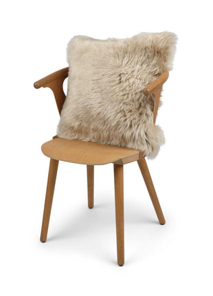 Fellkissen | Langhaar | Neuseeland | 50x50 cm Warm Sand