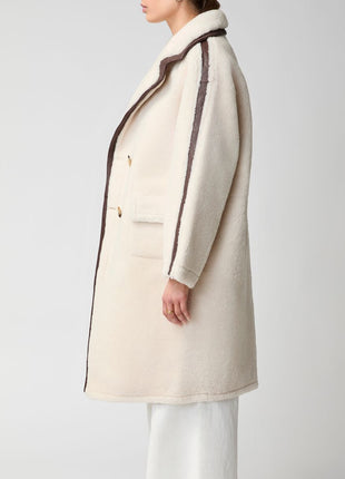 Jill Mantel | Shearling Beige