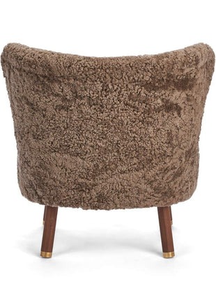 Emil Loungesessel | Premium Lammfell | Kurzhaar Taupe