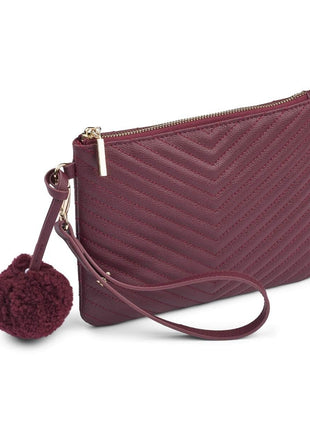 Helene Clutch | Lammleder Bordeaux