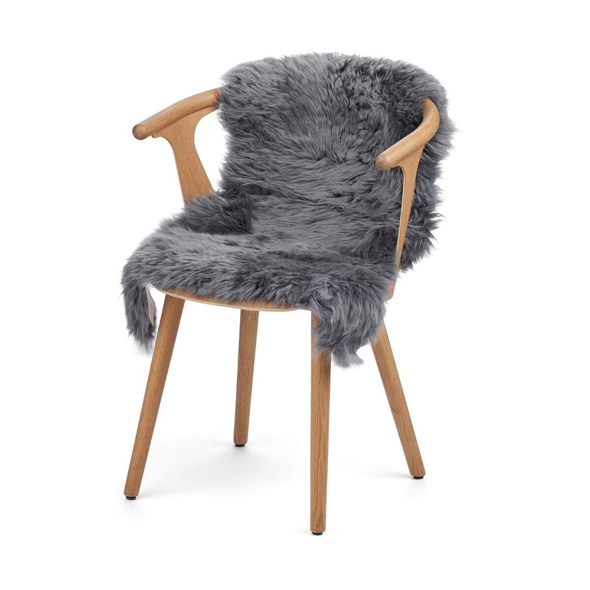 Merino Schaffell | Langhaar | Neuseeland | ca. 100x60 cm Stahl