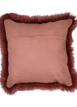 Fellkissen | Langhaar | Neuseeland | 50x50 cm Altrosa