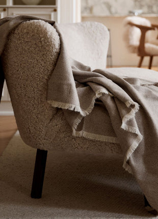 Luxuriöse Decke | 100% Alpakawolle | 130x200 cm Dunkelbraun